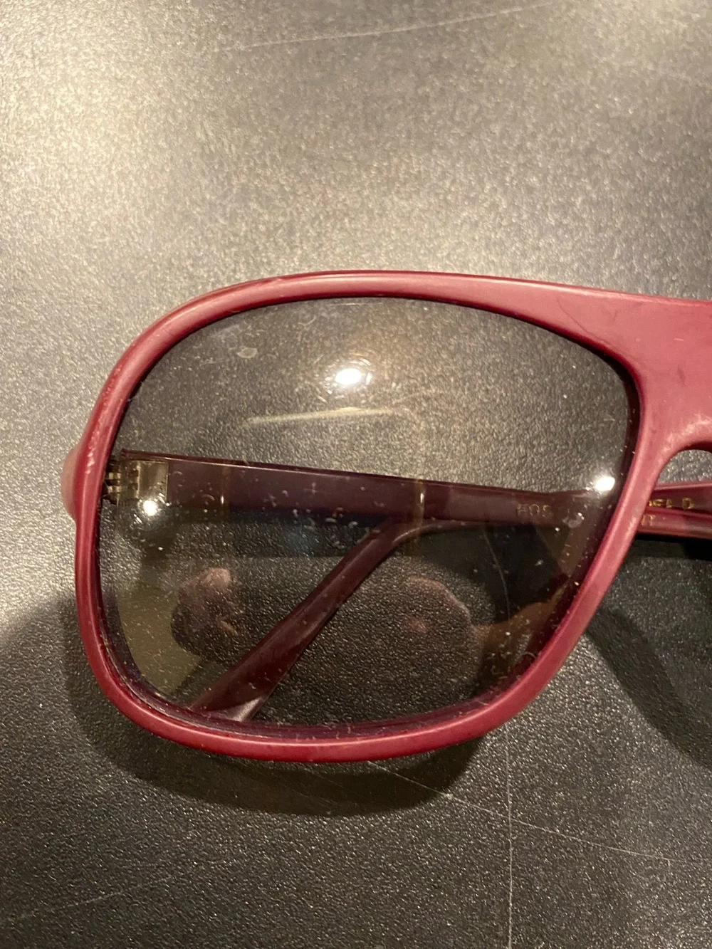 70s 80s Foster Grant Burgundy Plastic Frame Oversized Men’s Sunglasses Vintage